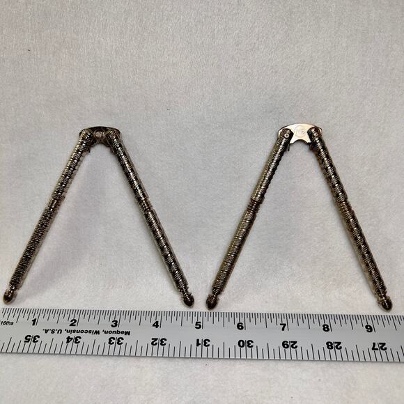 HMQ Seafood Nutcracker Set of 2 Henry Marcus Quackenbush Vintage 1940’s Metal - Picture 5 of 6